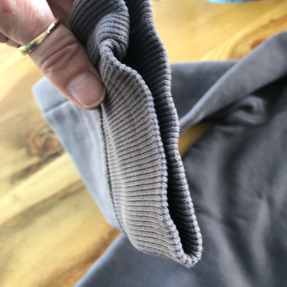 ESPRIT (EDC) -SM- Vintage 3/4 Button Up Hoody in warm chocolate brown - Picture 8 of 9